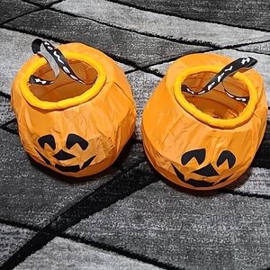 Vintage 2002 Collapsible Gemmy industries Halloween 🎃 Pumpkin Candy Buck
